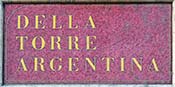 Hotel della Torre Argentina mosaic sign