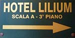 Hotel Lilium sign