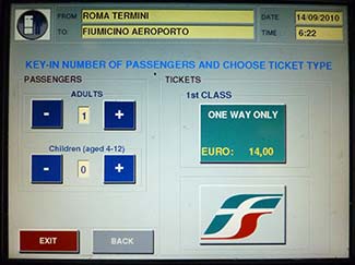 Trenitalia ticket sales