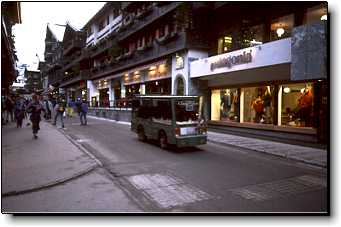 Zermatt Switzerland electric bus travel photo