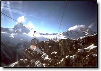 Sunnegga Blauherd ski lift Zermatt Switzerland travel photo