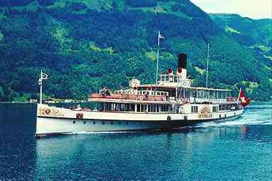 Steamer Unterwalden on Lake Lucerne