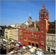 Basel Stadt City Switzerland travel accommodations hotels tourist information museums events sightseeing transportation ferries restaurants Carnival Airport trams buses youth hostel camping