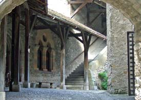 Staircase at Castle of Chillon, Montreux, Switzerland