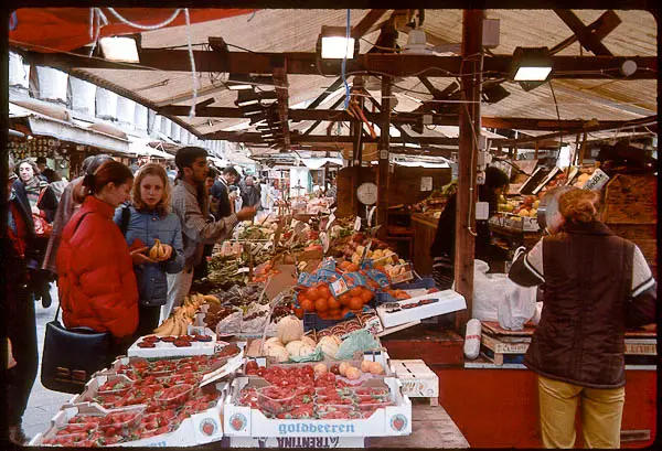 Rialto fruit stall, Venice, 1999