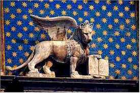 Torre dell'Orologio Winged Lion of St. Mark Venice