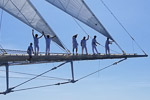Star Clippers crew with sails