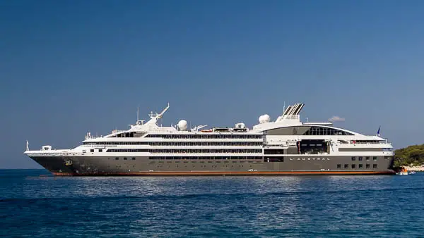 L'AUSTRAL of Compagnie du Ponant in Rab, Croatia