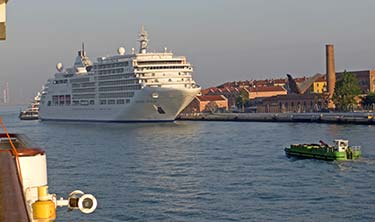 Silver Spirit at San Basilio Cruise Terminal in Venice