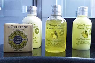 L'Occitane soap and toiletries