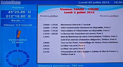 Daily program on L'Austral TV