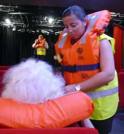 Abandon ship drill on L'Austral