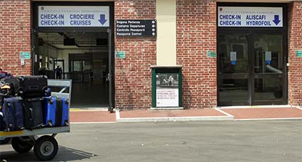 San Basilio Cruise Terminal entrance