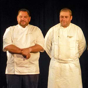 Chefs Buillaume Guertin and Alain Morville