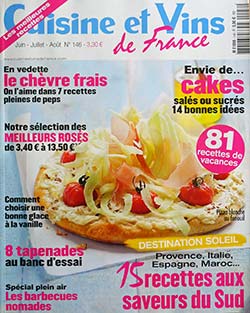 Cuisine et Vins de France magazine cover