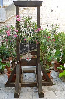 Guillotine in Dubrovnik