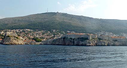 Approach to Dubrovnik by sea