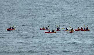 Sea kayaks in Dubrovnik