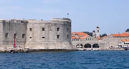 Approaching the Old Harbor in Dubrovnik