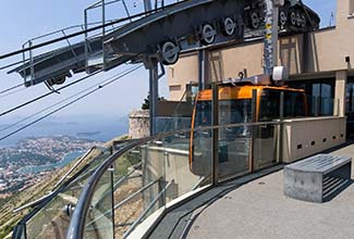 Upper station of Dubrovnik Cable Car