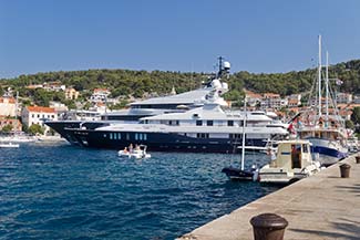 Yachts in Hvar, Croatia