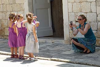 Children at Croatian wedding