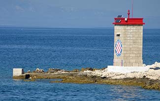 Rab, Croatia breakwater