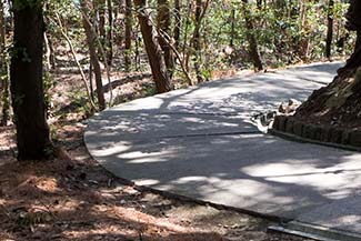 Walking path in Komrčar Park, Rab