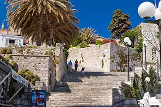 Steps to Gornja Ulica in Rab