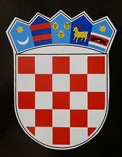 Croatian coat of arms in Rab