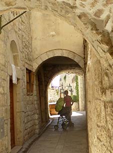 Arched passage in Rab, Croatia