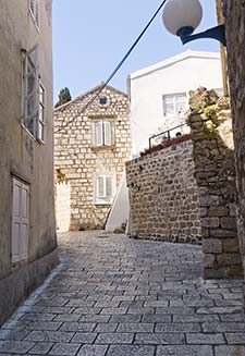 Street in Rab, Croatia