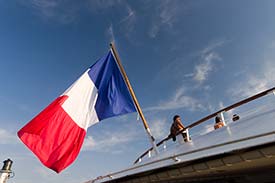 French flag on L'AUSTRAL