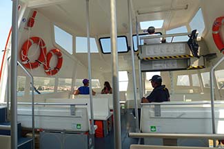 L'Austral tender interior