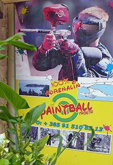 Paintball poster in Trogir