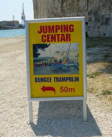 Jumping Centar sign in Trogir