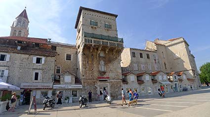 Trogir waterfront and Tower of St. Nicholas