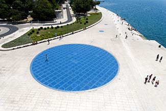 Zadar pier with Greeting to the Sun
