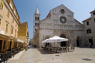 Zadar cathedral square