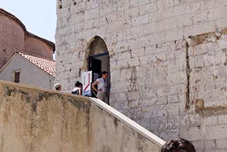 Zadar Cathedral tower entrance