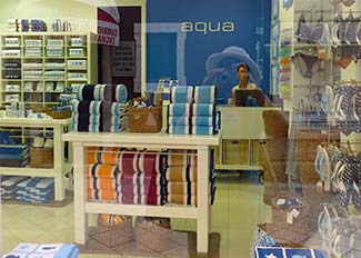 Aqua shop in Zadar, Croatia