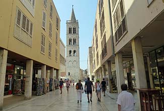 Main shopping street in Zadar