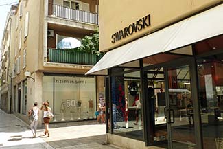 Svarowski shop in Zadar, Croatia