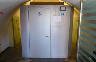 Handicapped toilet in Zadar public lavatory