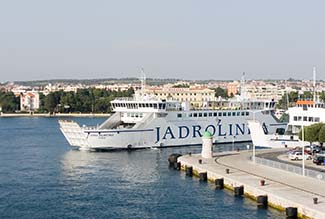Jadrolilnija ferry leaving Zadar