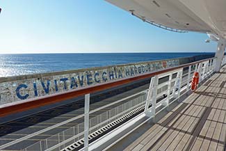 Civitavecchia - Port of Rome sign