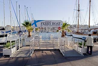 Ferry landing in Marseille's Vieux Port