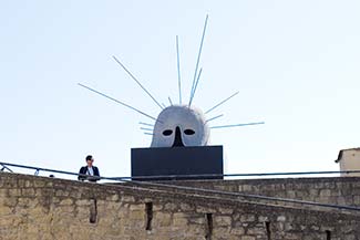 Sculpture on Castle Sant'Elmo wall