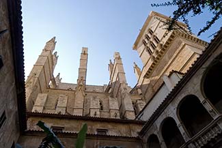Courtyard of Palma Cathedral