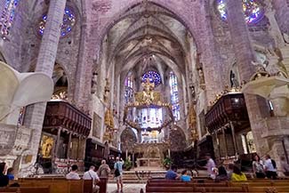 Interior of Palma Cathedral